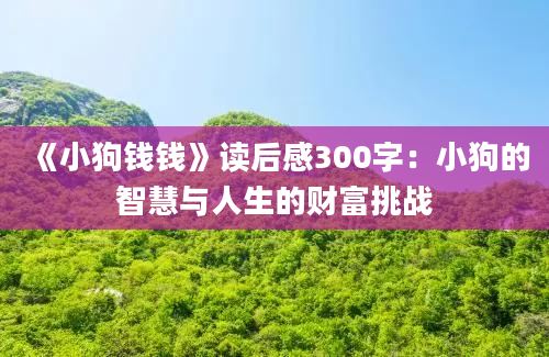 《小狗钱钱》读后感300字：小狗的智慧与人生的财富挑战