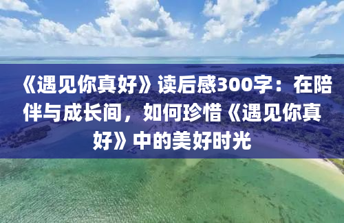 《遇见你真好》读后感300字：在陪伴与成长间，如何珍惜《遇见你真好》中的美好时光