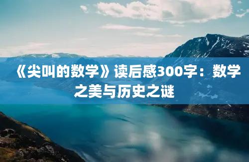 《尖叫的数学》读后感300字：数学之美与历史之谜