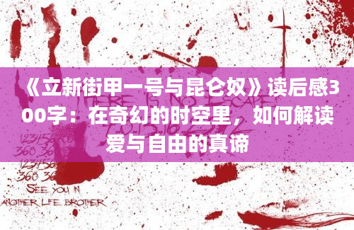 《立新街甲一号与昆仑奴》读后感300字：在奇幻的时空里，如何解读爱与自由的真谛