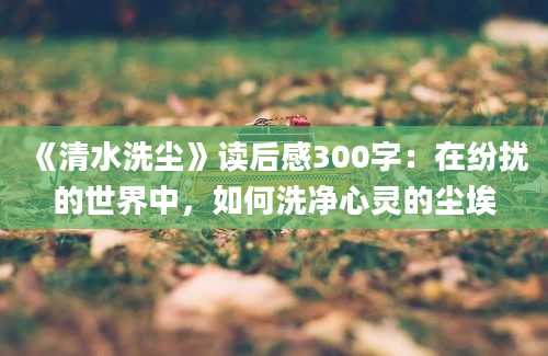 《清水洗尘》读后感300字：在纷扰的世界中，如何洗净心灵的尘埃