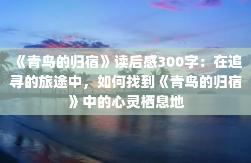 《青鸟的归宿》读后感300字：在追寻的旅途中，如何找到《青鸟的归宿》中的心灵栖息地