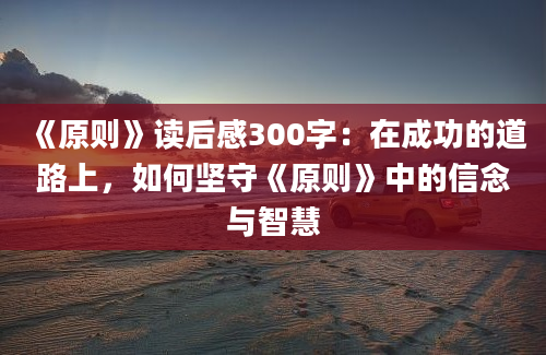 《原则》读后感300字：在成功的道路上，如何坚守《原则》中的信念与智慧