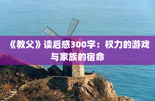 《教父》读后感300字：权力的游戏与家族的宿命