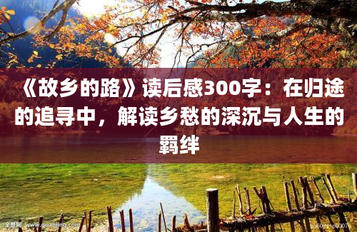 《故乡的路》<a href=https://www.baixuetang.com target=_blank class=infotextkey>读后感</a>300字：在归途的追寻中，解读乡愁的深沉与人生的羁绊