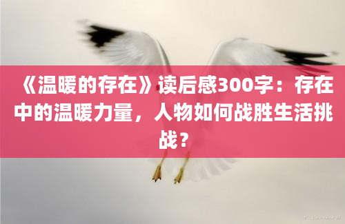 《温暖的存在》<a href=https://www.baixuetang.com target=_blank class=infotextkey>读后感</a>300字：存在中的温暖力量，人物如何战胜生活挑战？