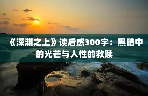 《深渊之上》读后感300字：黑暗中的光芒与人性的救赎