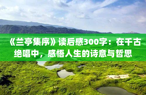 《兰亭集序》读后感300字：在千古绝唱中，感悟人生的诗意与哲思