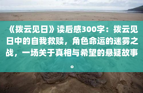 《拨云见日》读后感300字：拨云见日中的自我救赎，角色命运的迷雾之战，一场关于真相与希望的悬疑故事。