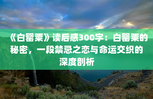 《白罂粟》读后感300字：白罂粟的秘密，一段禁忌之恋与命运交织的深度剖析