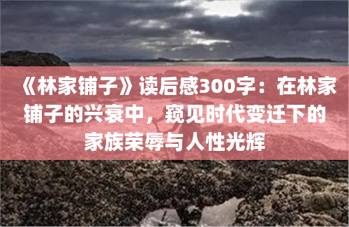 《林家铺子》读后感300字：在林家铺子的兴衰中，窥见时代变迁下的家族荣辱与人性光辉