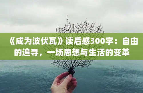 《成为波伏瓦》读后感300字：自由的追寻，一场思想与生活的变革