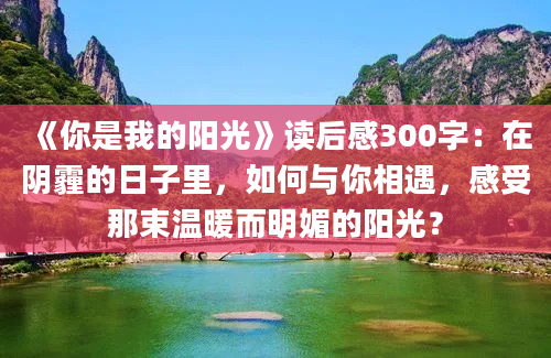 《你是我的阳光》读后感300字：在阴霾的日子里，如何与你相遇，感受那束温暖而明媚的阳光？