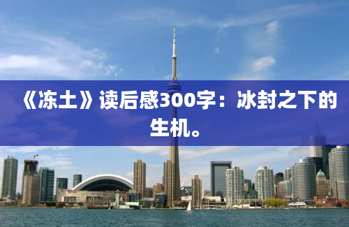 《冻土》读后感300字：冰封之下的生机。