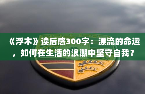 《浮木》读后感300字：漂流的命运，如何在生活的浪潮中坚守自我？