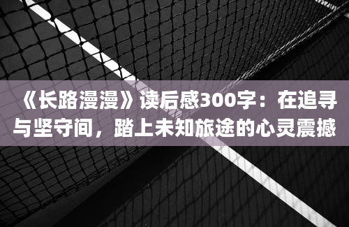 《长路漫漫》读后感300字：在追寻与坚守间，踏上未知旅途的心灵震撼