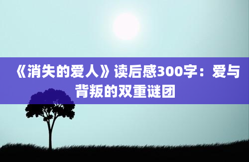 《消失的爱人》读后感300字：爱与背叛的双重谜团