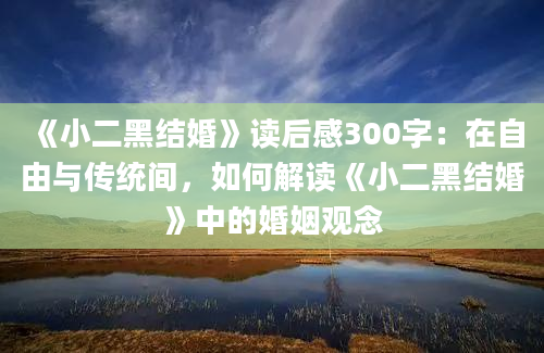 《小二黑结婚》读后感300字：在自由与传统间，如何解读《小二黑结婚》中的婚姻观念