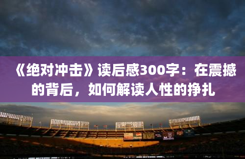 《绝对冲击》读后感300字：在震撼的背后，如何解读人性的挣扎