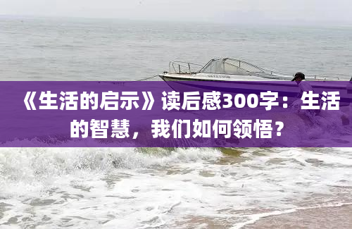 《生活的启示》读后感300字：生活的智慧，我们如何领悟？