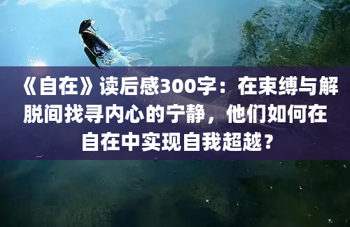 《自在》读后感300字：在束缚与解脱间找寻内心的宁静，他们如何在自在中实现自我超越？