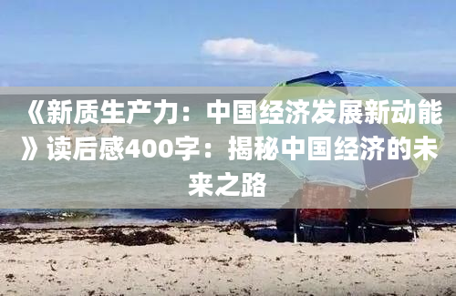 《新质生产力：中国经济发展新动能》读后感400字：揭秘中国经济的未来之路