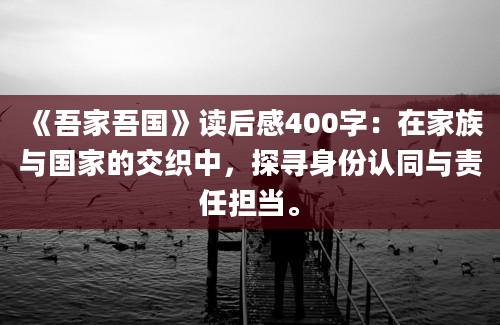 《吾家吾国》读后感400字：在家族与国家的交织中，探寻身份认同与责任担当。