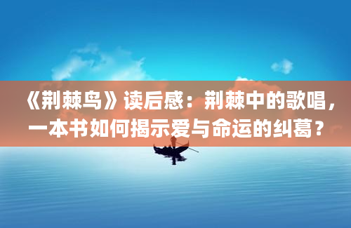 《荆棘鸟》读后感：荆棘中的歌唱，一本书如何揭示爱与命运的纠葛？