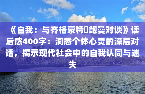 《自我：与齐格蒙特・鲍曼对谈》读后感400字：洞悉个体心灵的深层对话，揭示现代社会中的自我认同与迷失