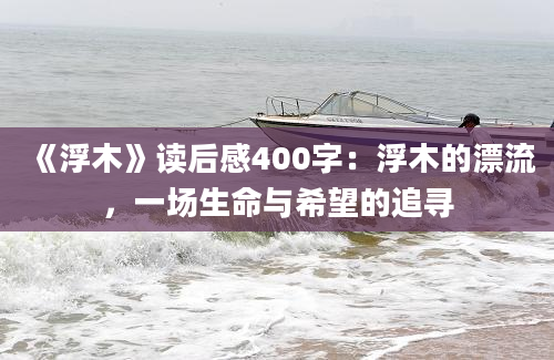 《浮木》读后感400字：浮木的漂流，一场生命与希望的追寻