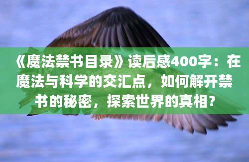 《魔法禁书目录》读后感400字：在魔法与科学的交汇点，如何解开禁书的秘密，探索世界的真相？