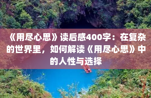 《用尽心思》读后感400字：在复杂的世界里，如何解读《用尽心思》中的人性与选择