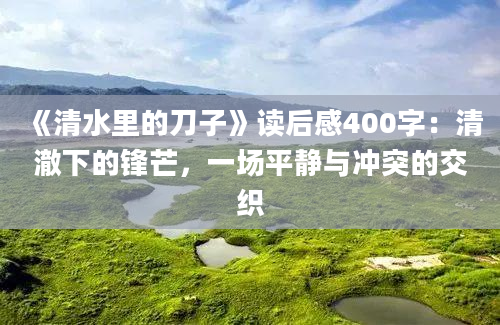 《清水里的刀子》读后感400字：清澈下的锋芒，一场平静与冲突的交织