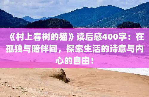 《村上春树的猫》读后感400字：在孤独与陪伴间，探索生活的诗意与内心的自由！