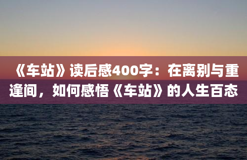 《车站》读后感400字：在离别与重逢间，如何感悟《车站》的人生百态