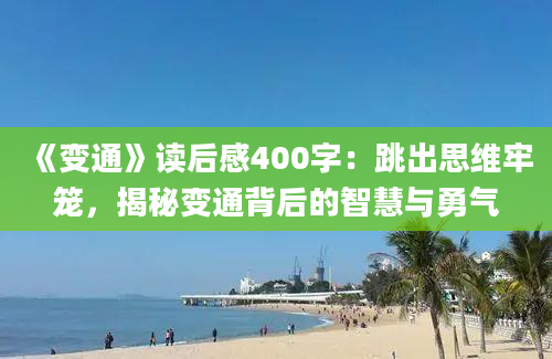 《变通》读后感400字：跳出思维牢笼，揭秘变通背后的智慧与勇气