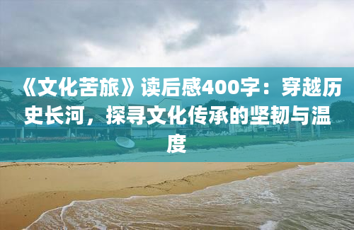 《文化苦旅》读后感400字：穿越历史长河，探寻文化传承的坚韧与温度