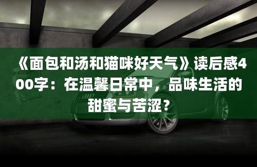 《面包和汤和猫咪好天气》读后感400字：在温馨日常中，品味生活的甜蜜与苦涩？