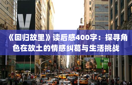 《回归故里》读后感400字：探寻角色在故土的情感纠葛与生活挑战