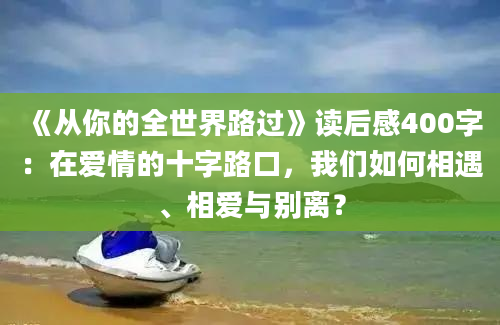 《从你的全世界路过》读后感400字：在爱情的十字路口，我们如何相遇、相爱与别离？