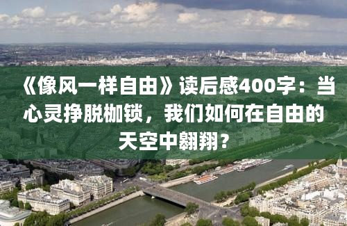 《像风一样自由》读后感400字：当心灵挣脱枷锁，我们如何在自由的天空中翱翔？