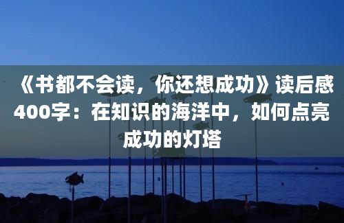 《书都不会读，你还想成功》读后感400字：在知识的海洋中，如何点亮成功的灯塔