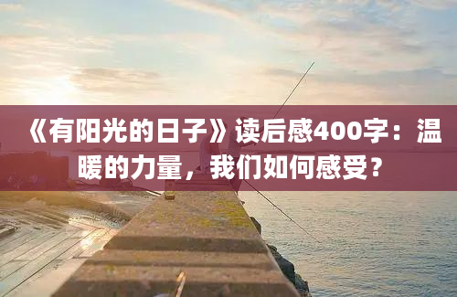 《有阳光的日子》读后感400字：温暖的力量，我们如何感受？