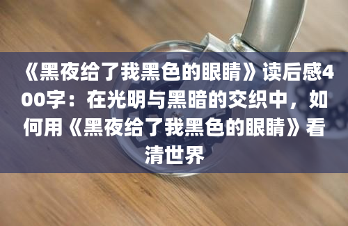 《黑夜给了我黑色的眼睛》读后感400字：在光明与黑暗的交织中，如何用《黑夜给了我黑色的眼睛》看清世界