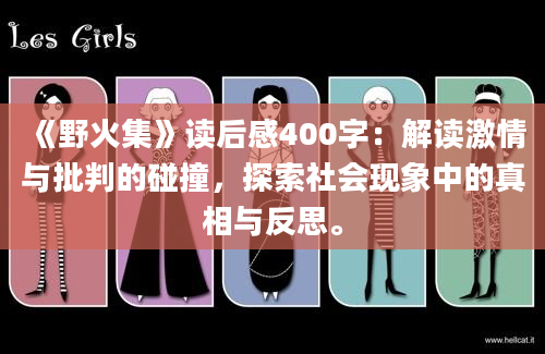 《野火集》读后感400字：解读激情与批判的碰撞，探索社会现象中的真相与反思。