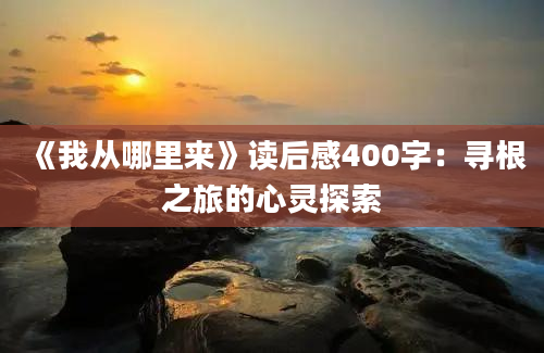 《我从哪里来》读后感400字：寻根之旅的心灵探索