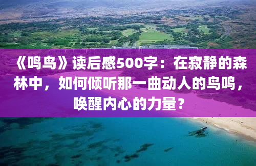 《鸣鸟》读后感500字：在寂静的森林中，如何倾听那一曲动人的鸟鸣，唤醒内心的力量？