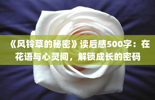 《风铃草的秘密》读后感500字：在花语与心灵间，解锁成长的密码