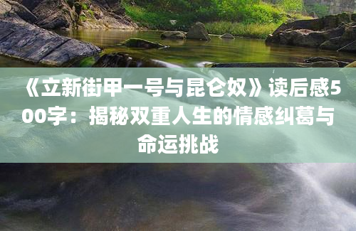 《立新街甲一号与昆仑奴》读后感500字：揭秘双重人生的情感纠葛与命运挑战