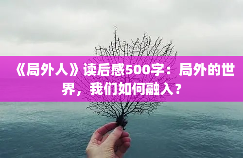 《局外人》读后感500字：局外的世界，我们如何融入？